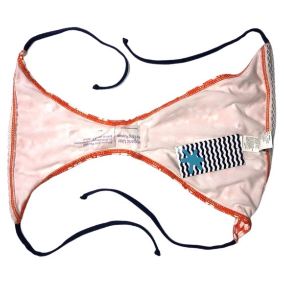 Splendid Orange and White Floral Bikini Bottoms - Picture 3 of 6